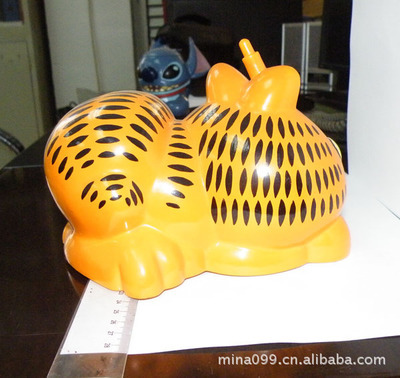 【廠家直銷加菲貓儲(chǔ)蓄罐 兒童玩具創(chuàng)意禮品 塑膠公仔】?jī)r(jià)格,廠家,圖片,塑料、樹(shù)脂工藝品,東莞市卓泓塑膠五金制品廠-
